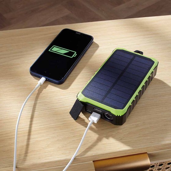 Chargeur à manivelle et solaire 