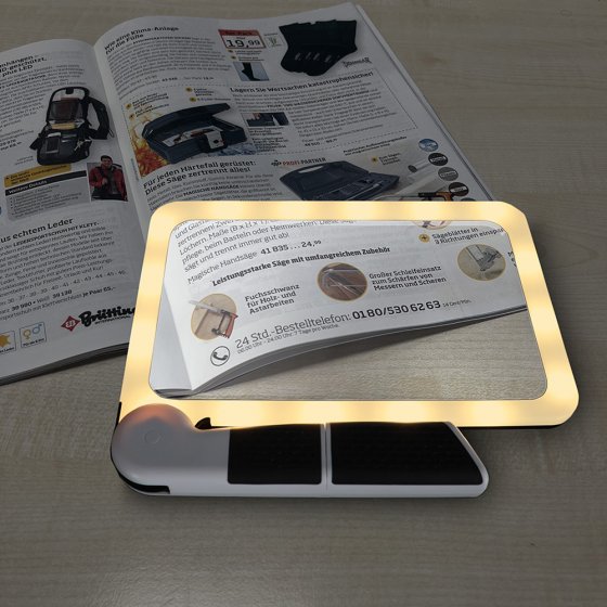 Loupe manuelle avec lumière réglable