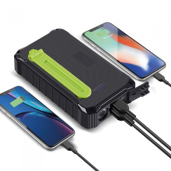 Chargeur à manivelle et solaire 
