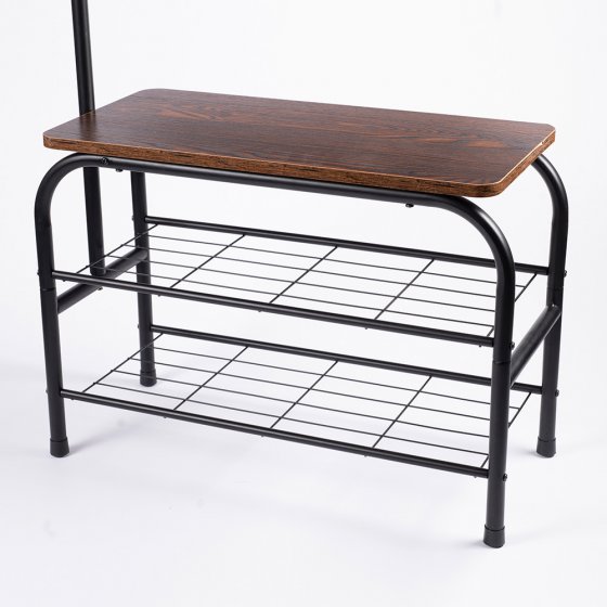 Ensemble banc et porte-manteau 