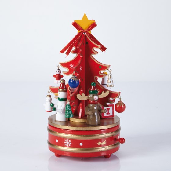 Boîte à musique sapin de Noël