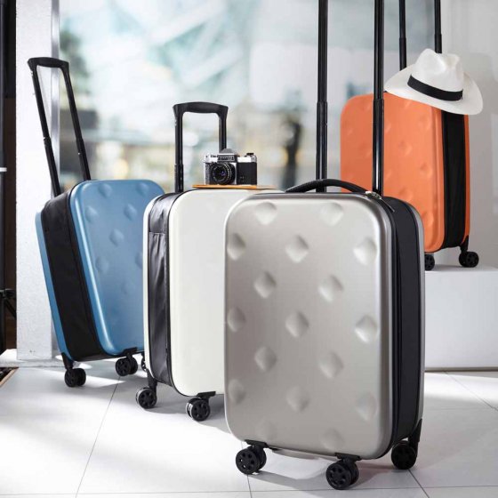 Valise ultra plate à roulettes Orange