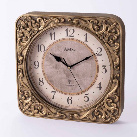 Horloge murale radiopilotée « décor » 