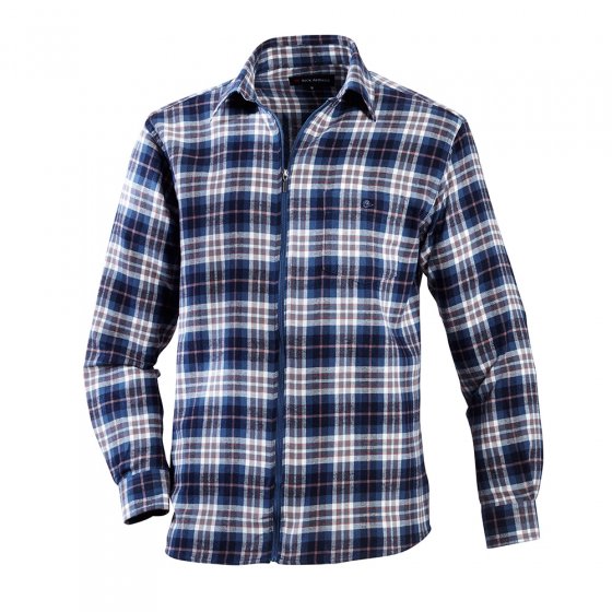 Chemise de flanelle zippée 