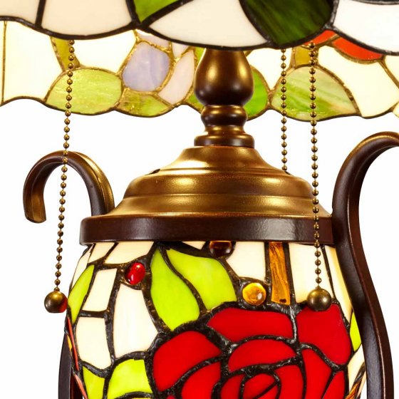 Lampadaire « Roses » style Tiffany 
