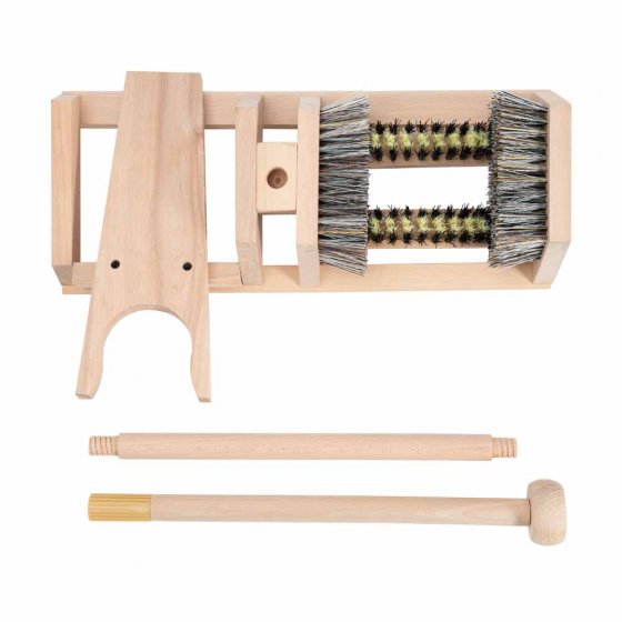 Tire-bottes avec brosses de nettoyage