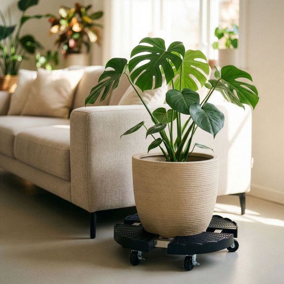 Support à roulettes réglable avec freins 