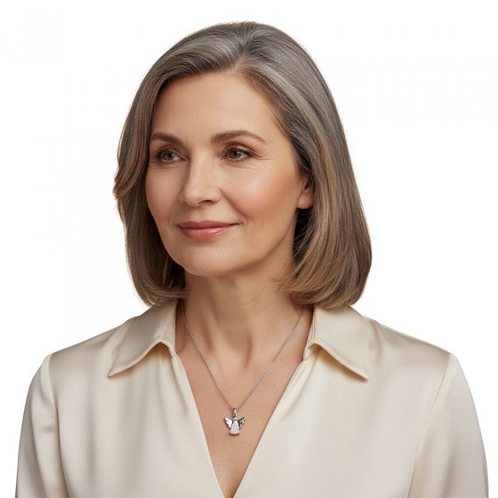 Collier avec pendentif ange 