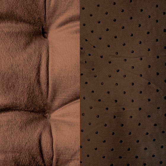 Coussin d'assise confort, marron 