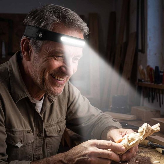 Lampe frontale avec capteur 