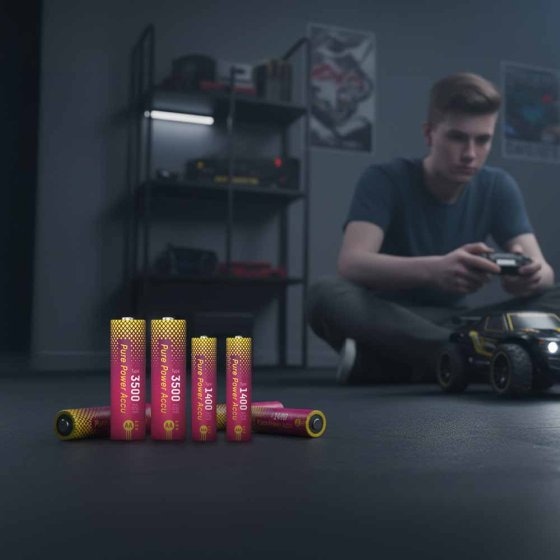 Piles rechargeables Pure Power 4xAAA 