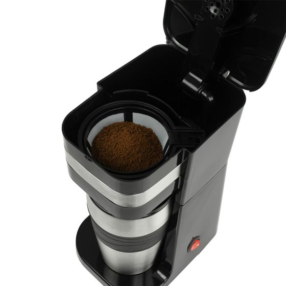 Machine à café pour une tasse, avec mug de voyage 