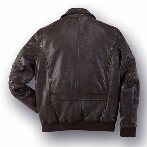 Veste bomber en cuir d'agneau