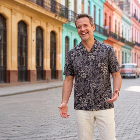 Chemise d'été imprimée 