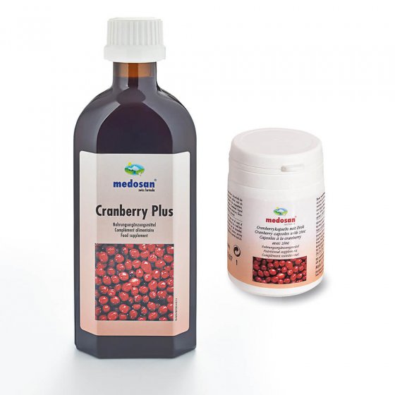 Capsules ou sirop de cranberry 