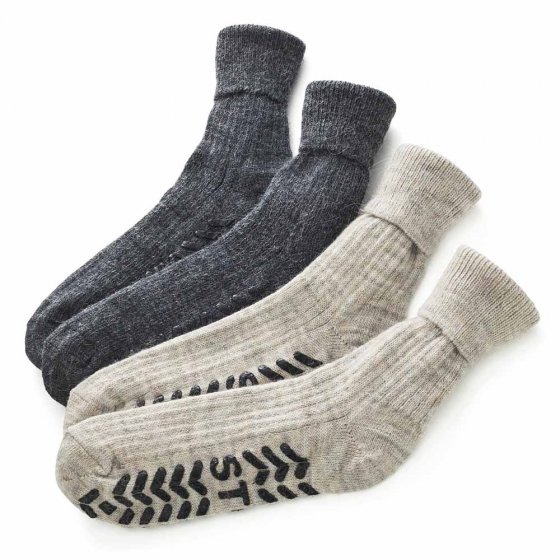 Chaussettes à repriser en alpaga 