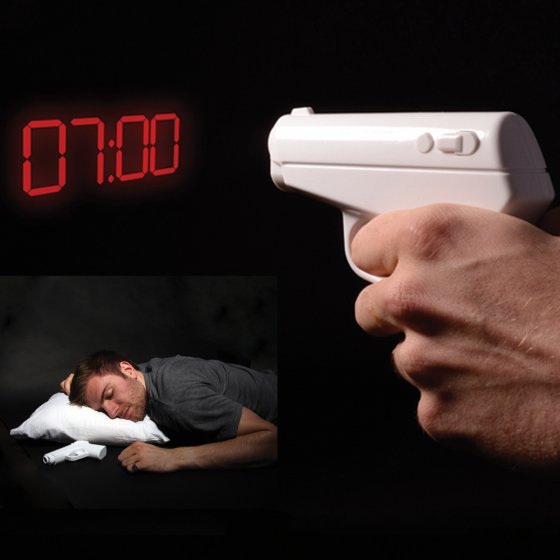 Réveil à projection "Pistole" 