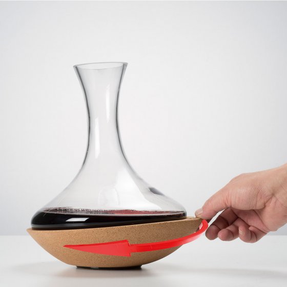 Carafe à aérer rotative 