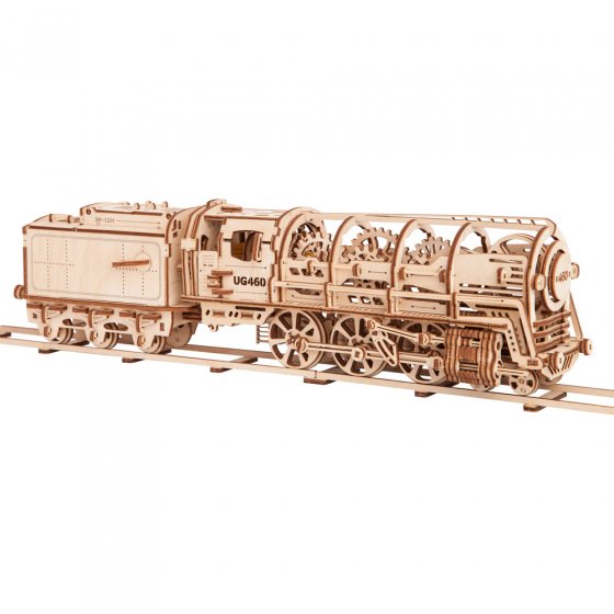 Maquette locomotive à vapeur en bois