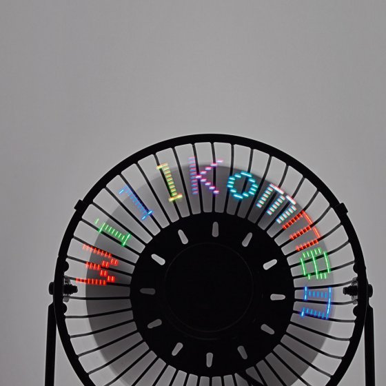 Ventilateur programmable à LED