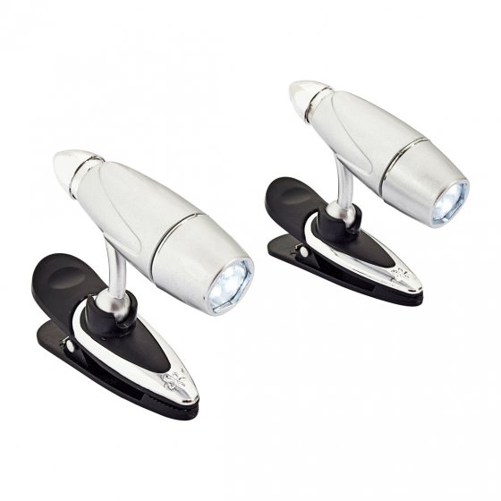 Lampes LED sur pince Lot de 2