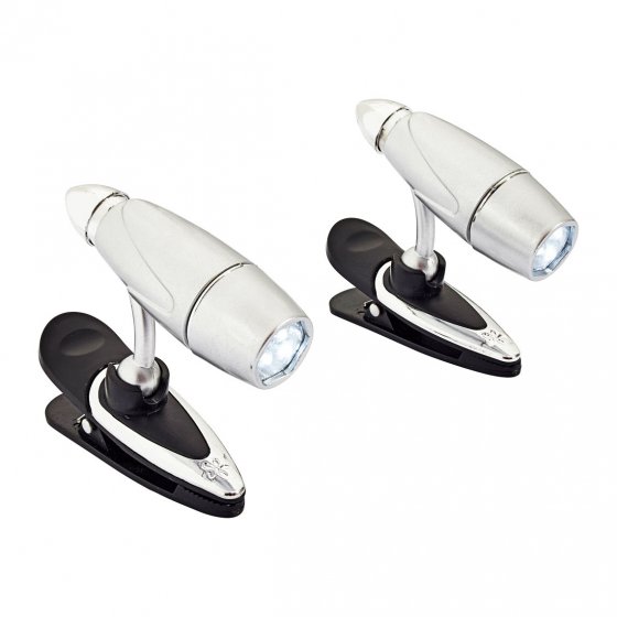 Lampes LED sur pince Lot de 2 