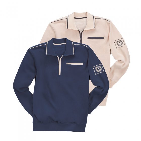 Sweat-shirt zippé,Navy 