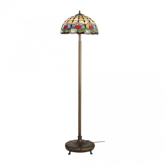 Lampadaire tiffany tulipe 