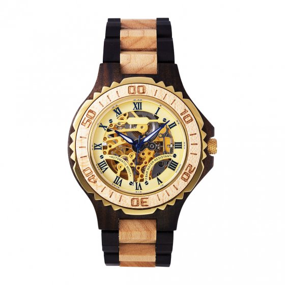 Montre automatique en bois