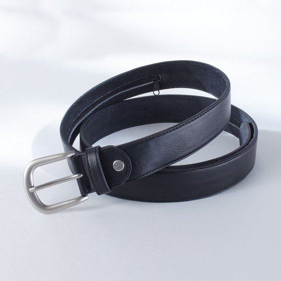 Ceinture en cuir avec compartiment secret 