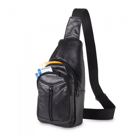 Pochette holster en cuir agneau
