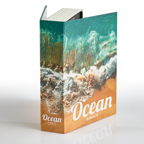 Livre coffre-fort avec serrure à barillet « Ocean »