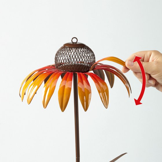 Distributeur de graines pour oiseaux « fleur » 