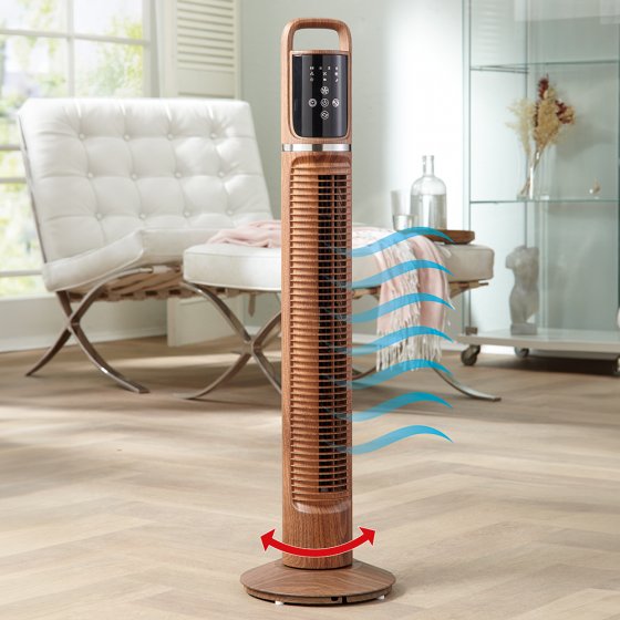 Ventilateur aspect bois 