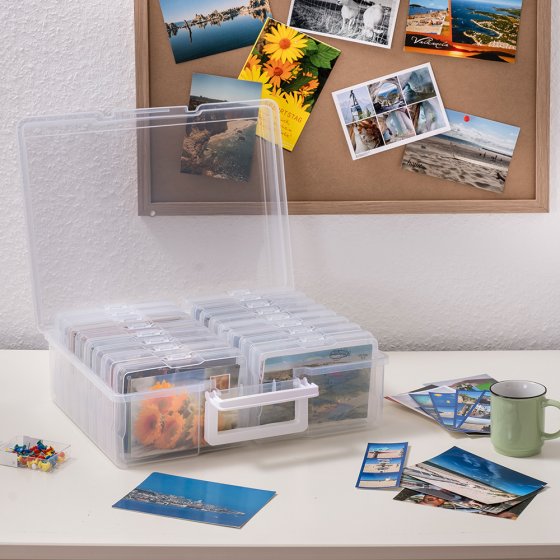 Boîte de rangement de photos Lot de 2  