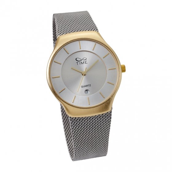 montre maille milanaise "bicolore"