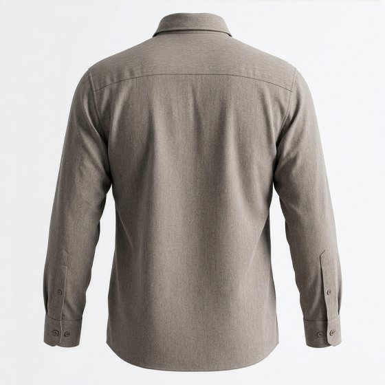 Chemise en flanelle avec fermeture éclair sur toute la longueur 
