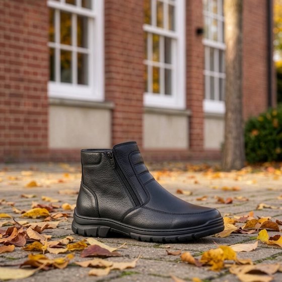 Bottines Aircomfort fourrées en peau d’agneau 