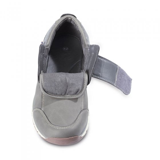 Chaussures confort à patte auto-agrippante 43 | Gris