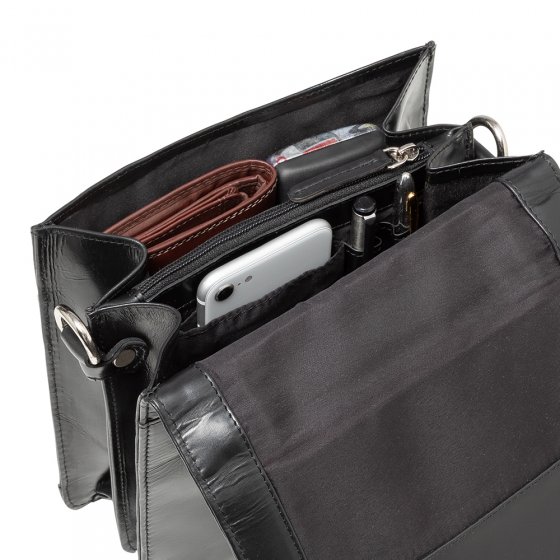 Sacoche pour hommes en cuir vachette avec RFID 