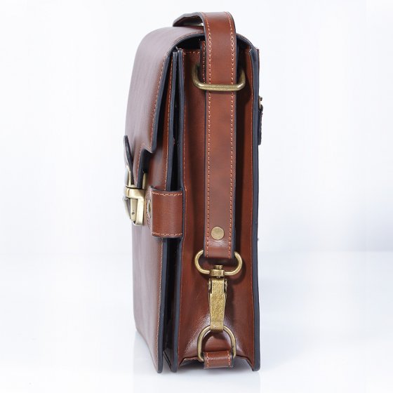 Sacoche homme en cuir vachette anti-RFID 