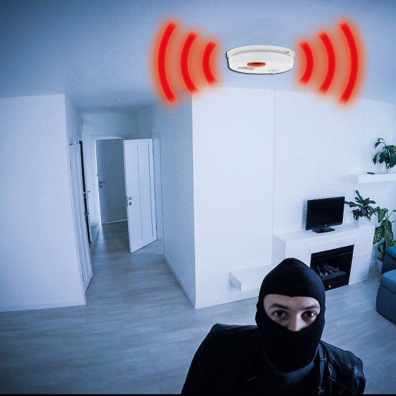 Alarme de plafond 360° télécommandée 