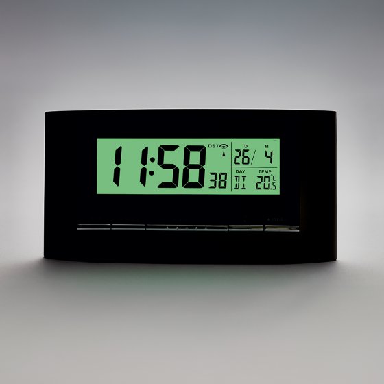 Réveil solaire radiopiloté silencieux