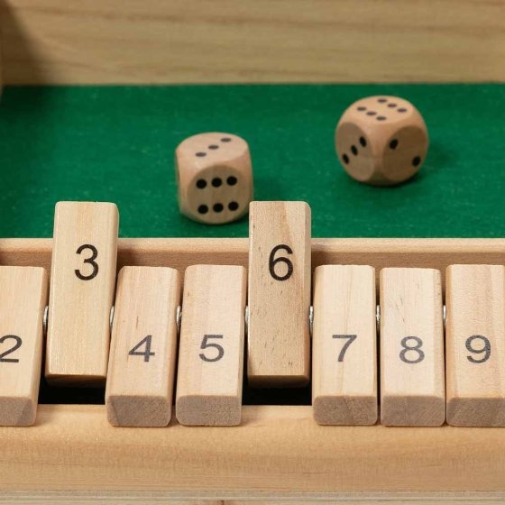 Jeu de cartes pour quatre joueurs, en bois 