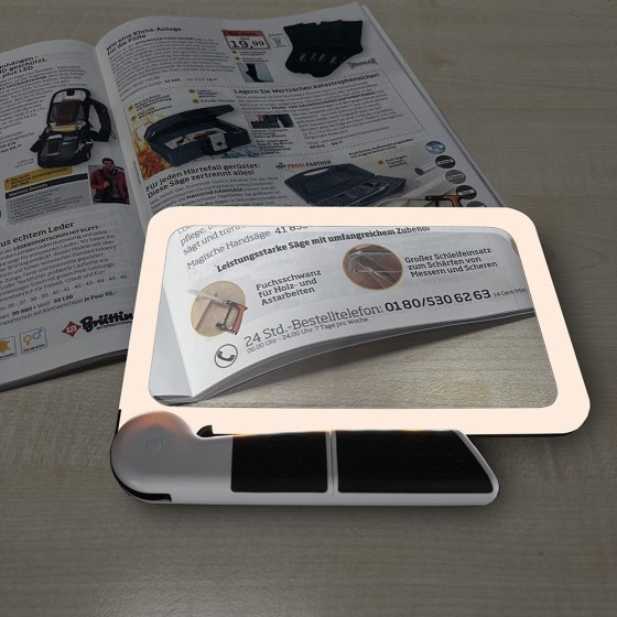 Loupe manuelle avec lumière réglable