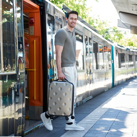 Valise ultra plate à roulettes