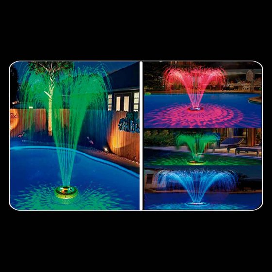 Fontaine lumineuse multicolore rechargeable