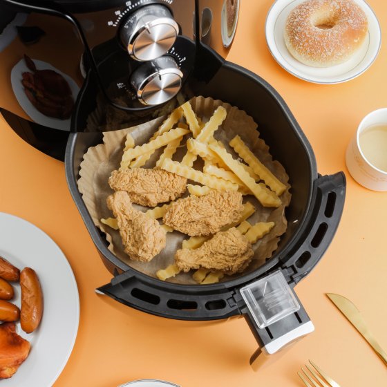 Barquettes en papier sulfurisé pour friteuses à air chaud