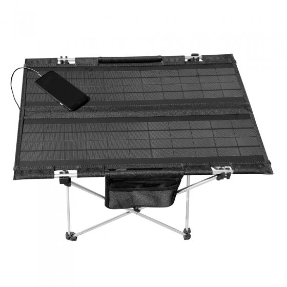 Table de camping pliante solaire