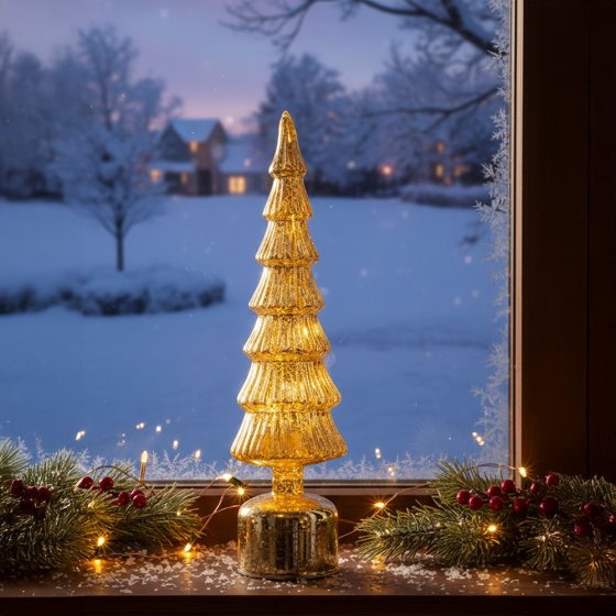 Sapin en verre à LED